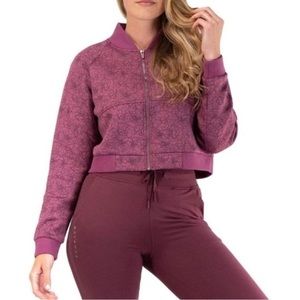 Balance Vitality Floral Flight Zip Jacket
